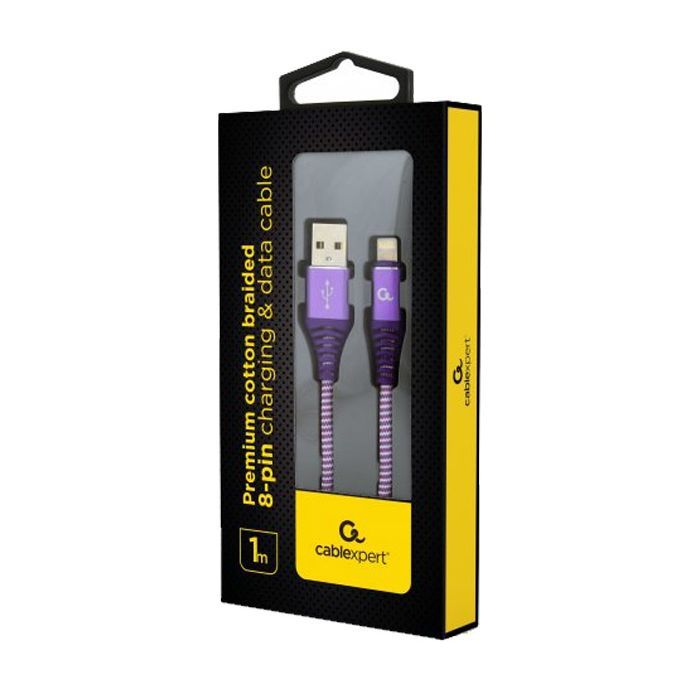 Дата кабель USB 2.0 AM to Lightning 1.0m Cablexpert (CC-USB2B-AMLM-1M-PW) зображення 2