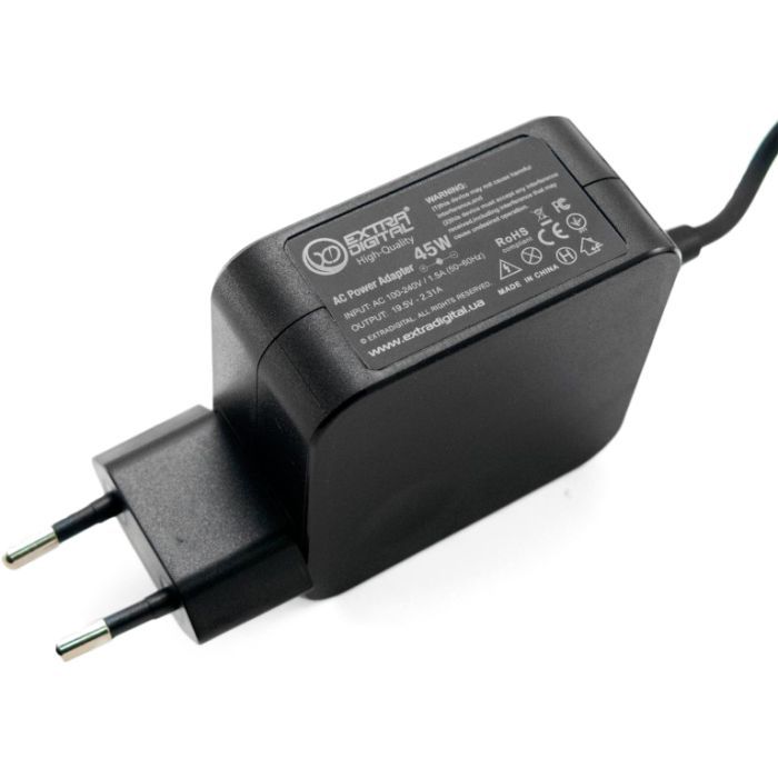 Блок питания к ноутбуку Extradigital HP 19.5V, 2.31A, 45W (4.5x3.0) High Quality (PSH3886) изображение 2