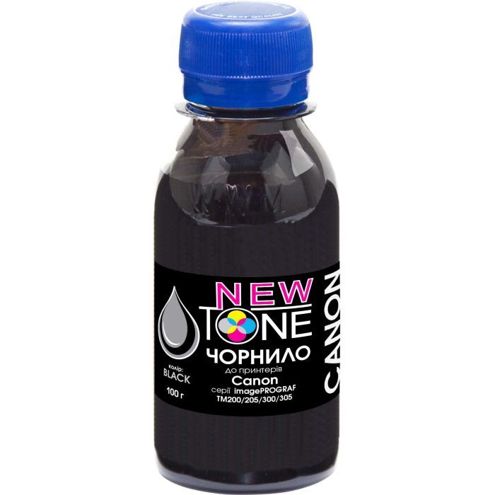 Чернила NewTone Canon iPF TM-200/305 100г Black Pigm. (NT.PFI120Bk-2)