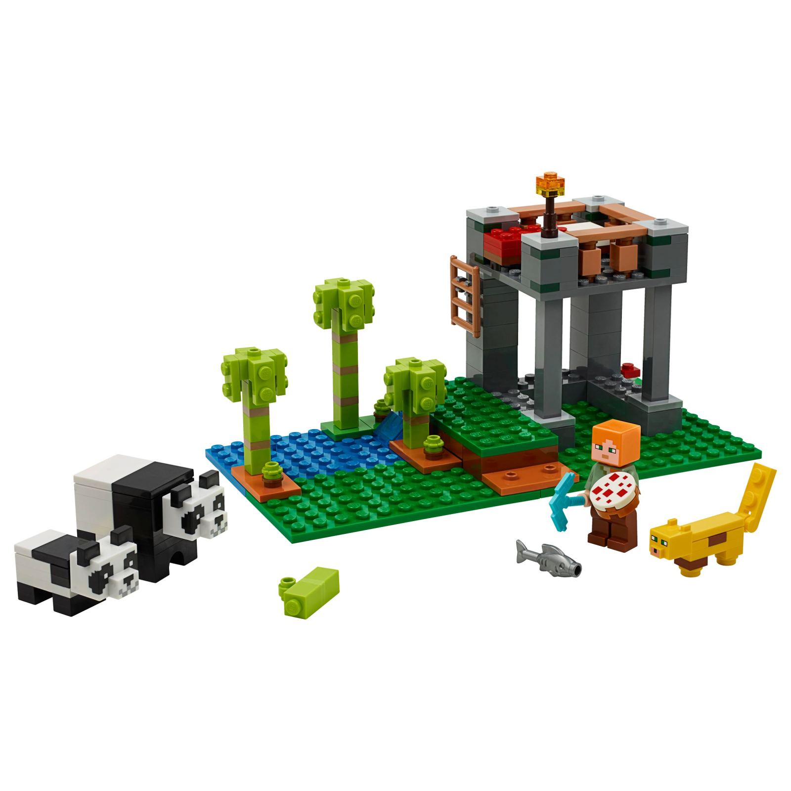 Конструктор LEGO Minecraft Ферма панд 204 деталі (21158) зображення 2