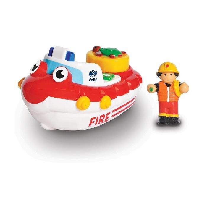 Развивающая игрушка Wow Toys Пожарная лодка Феликс (01017)