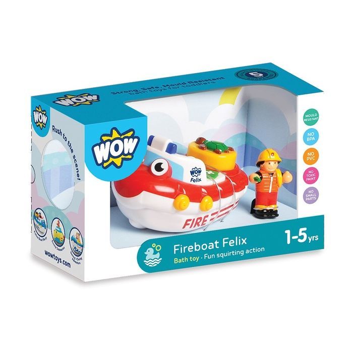 Развивающая игрушка Wow Toys Пожарная лодка Феликс (01017) изображение 7