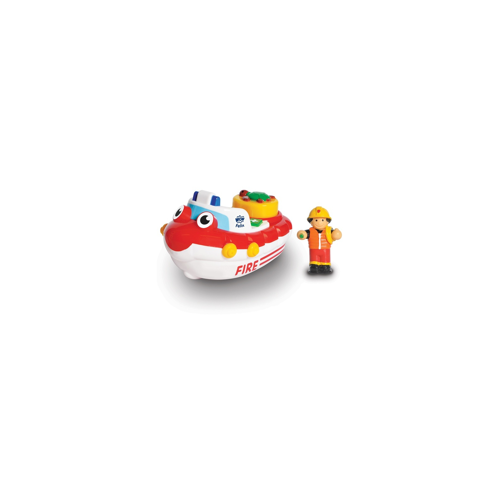 Развивающая игрушка Wow Toys Пожарная лодка Феликс (01017)