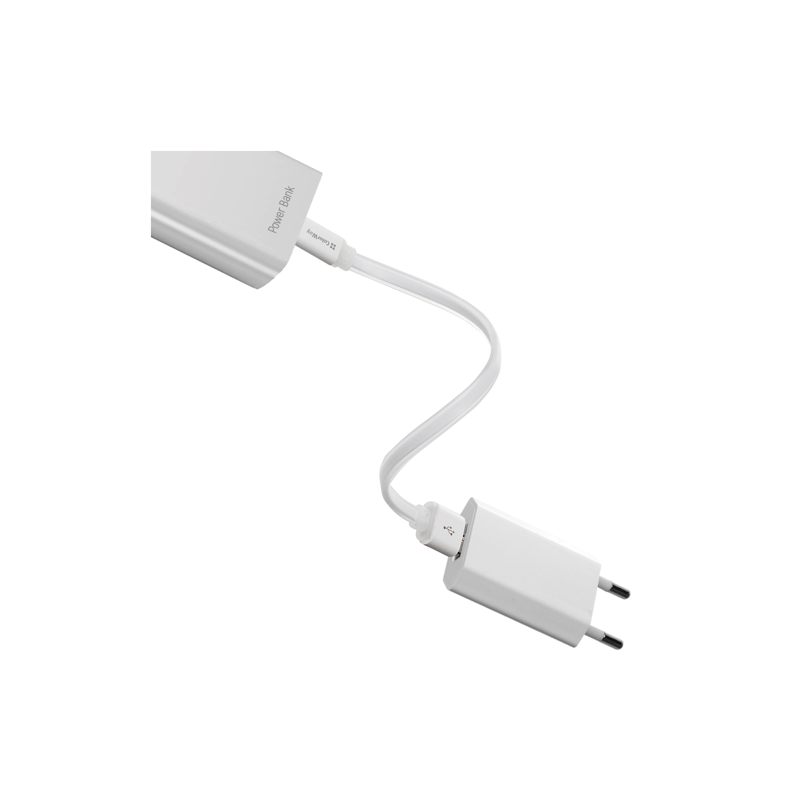 Дата кабель USB 2.0 AM to Micro 5P 0.25m white ColorWay (CW-CBUM-MUM25W) изображение 4