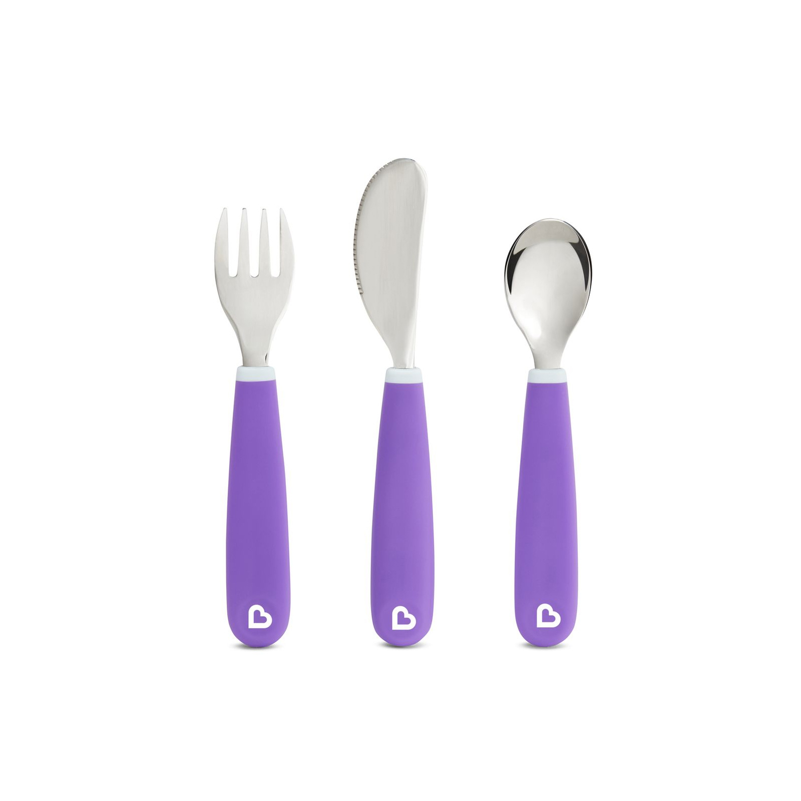 Набір дитячого посуду Munchkin Splash з неіржавкої сталі 3 предмети Фіолетовий (012110.04)