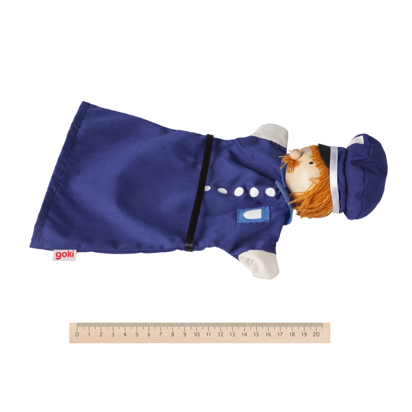Игровой набор Goki Кукла-перчатка Полицейский (51646G) изображение 3
