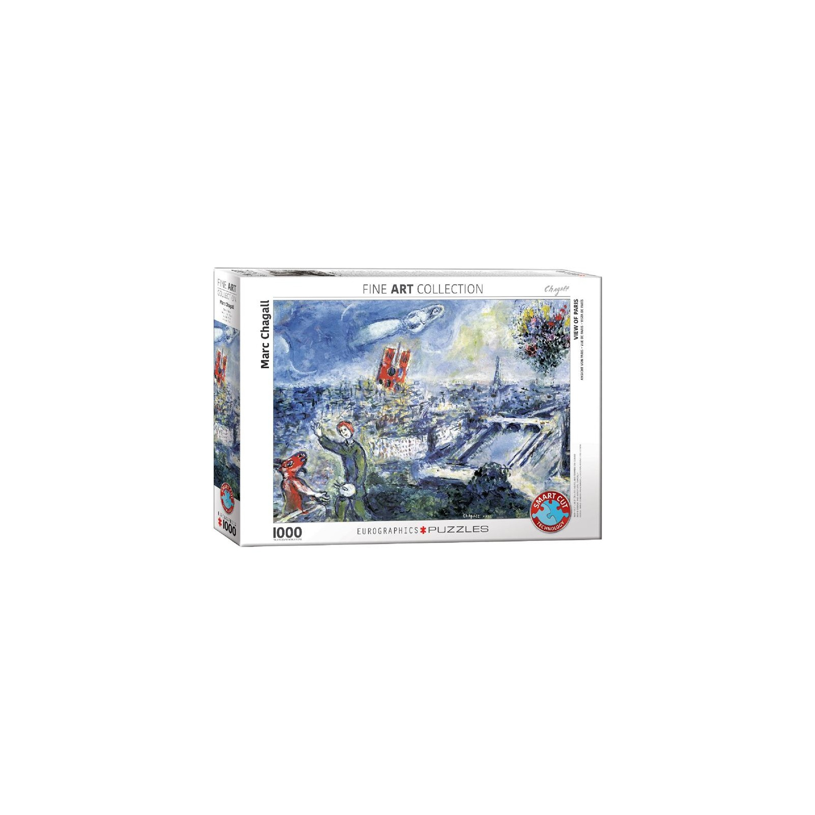 Пазл Eurographics Краєвид на Париж Марк Шагал 1000 елемент (6000-0850)