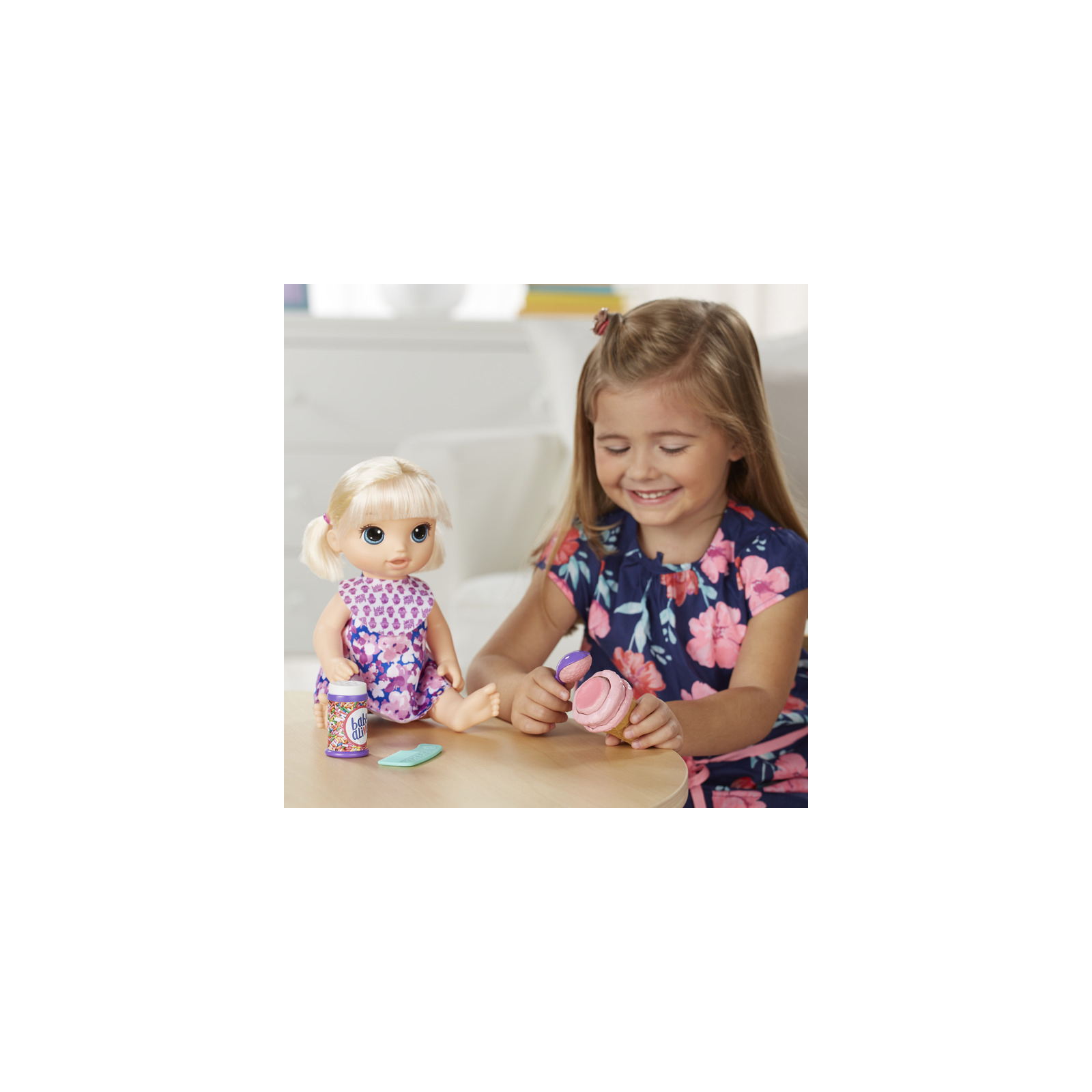 Кукла Hasbro Baby Alive Малышка с мороженым (C1090) изображение 3