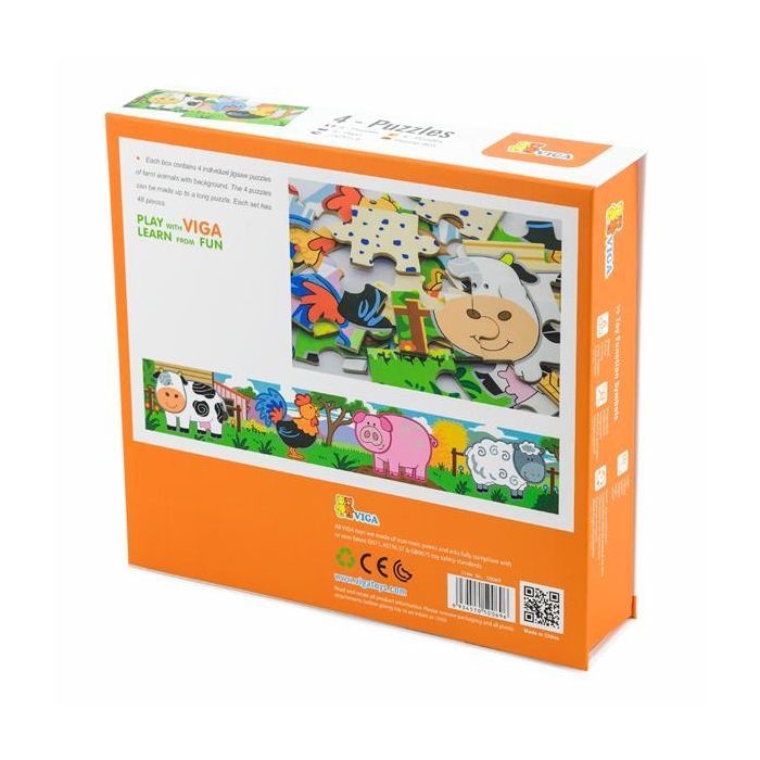 Пазл Viga Toys Ферма, 48 элементов (50069) изображение 3