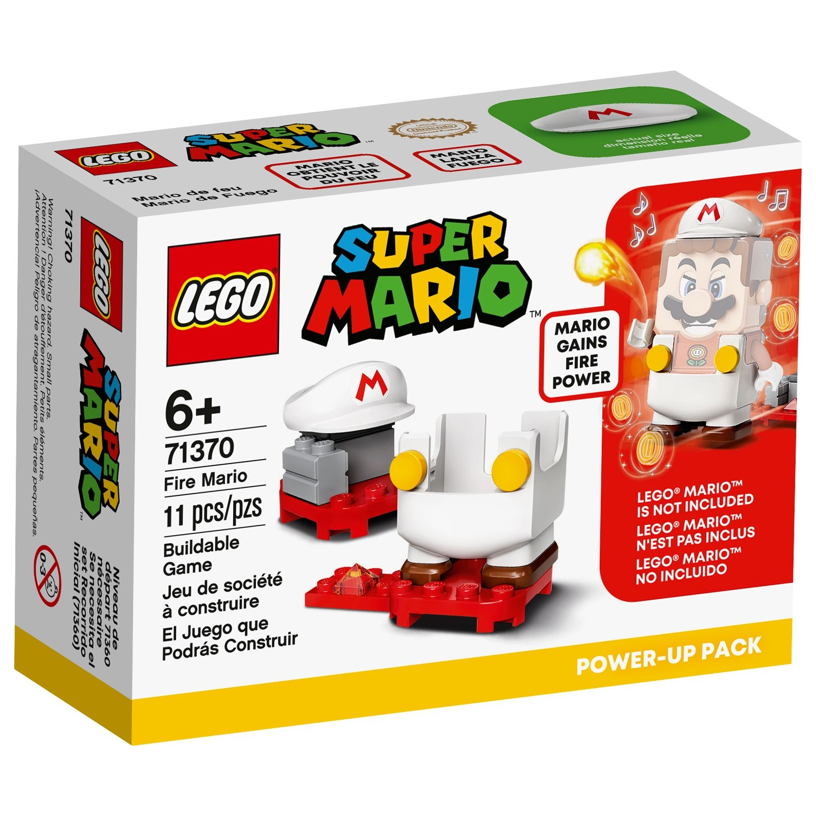 Конструктор LEGO Super Mario Марио-пожарный набор усилений 11 деталей (71370)