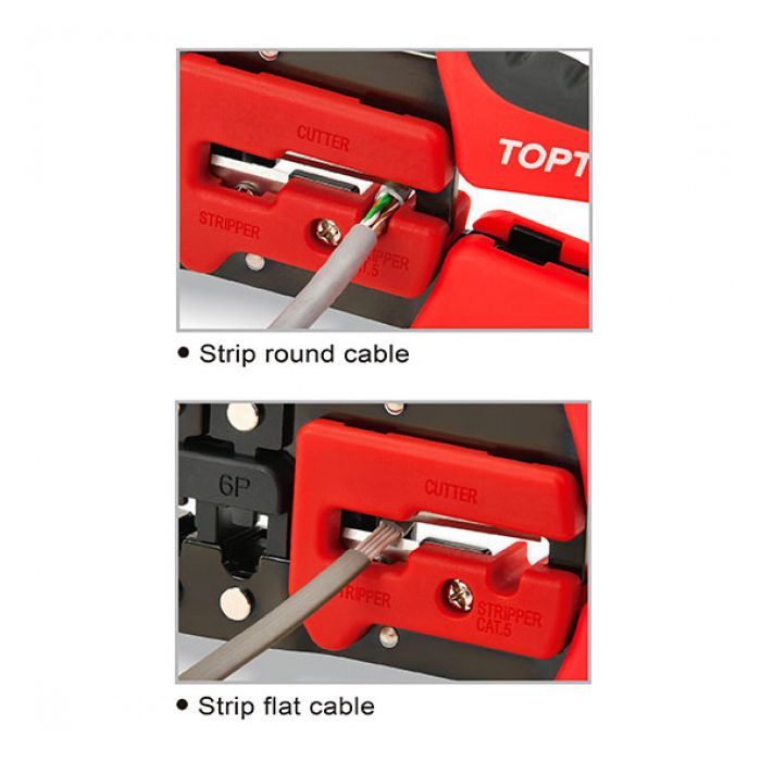 Инструмент Toptul для обжима RJ11/RJ12/RJ45 (DKAC2420) изображение 2