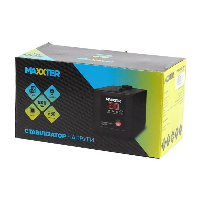 Стабілізатор Maxxter MX-AVR-E500-01 зображення 3