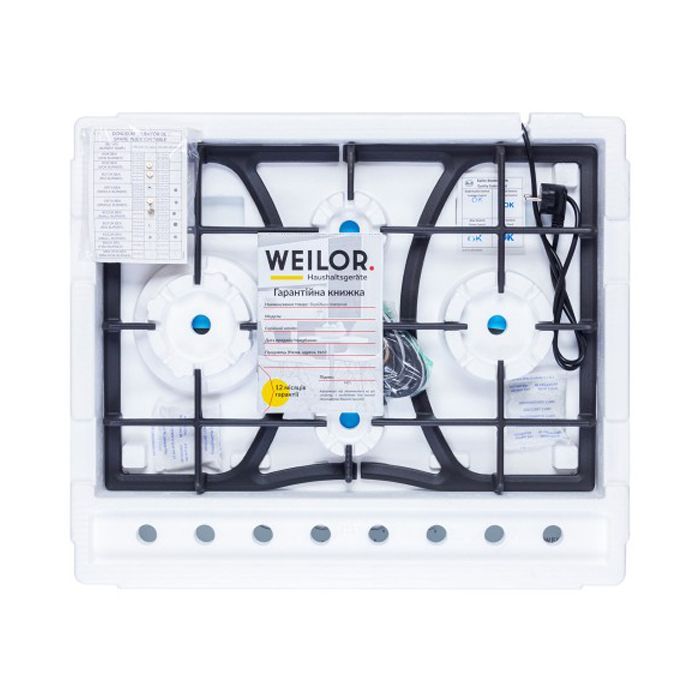 Варочна поверхня Weilor GM W 614 WH зображення 11