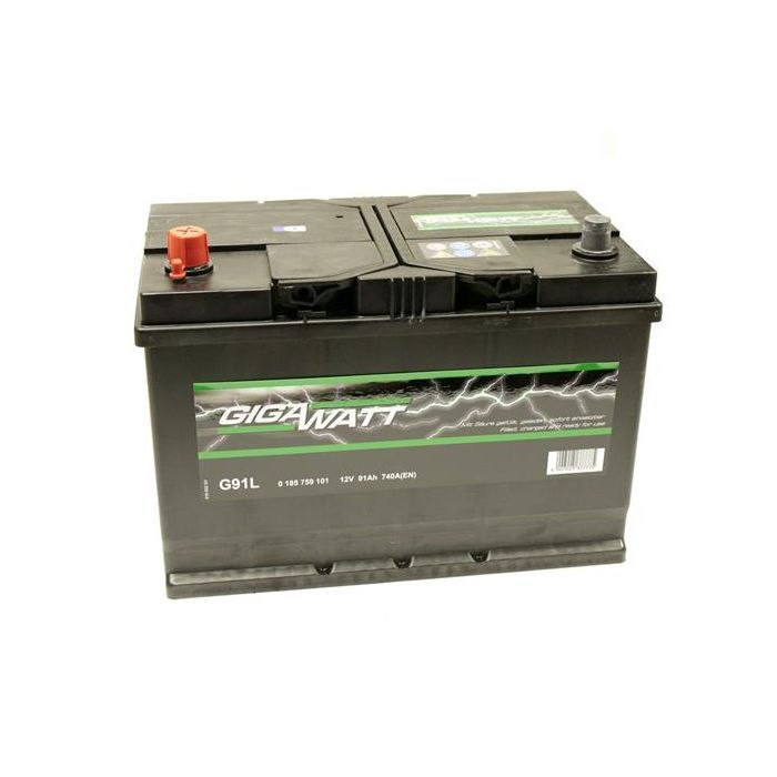 Аккумулятор автомобильный GigaWatt 91А (0185759101) изображение 3