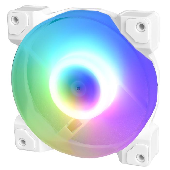 Кулер для корпуса ID-Cooling DF-12025-ARGB-TRIO-SNOW изображение 2
