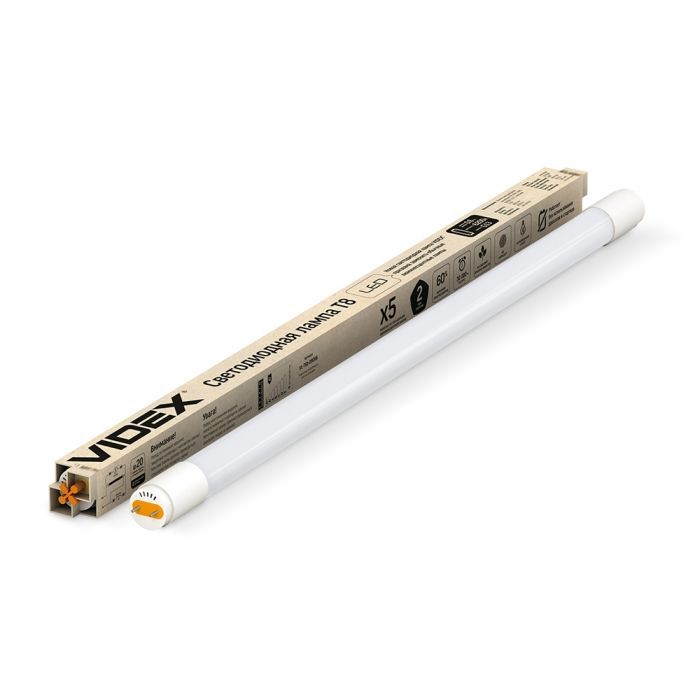 Лампочка Videx LED T8b 18W 1.2M 6200K 220V, матовая (VL-T8b-18126) изображение 2