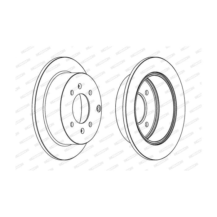 Тормозной диск FERODO DDF1448