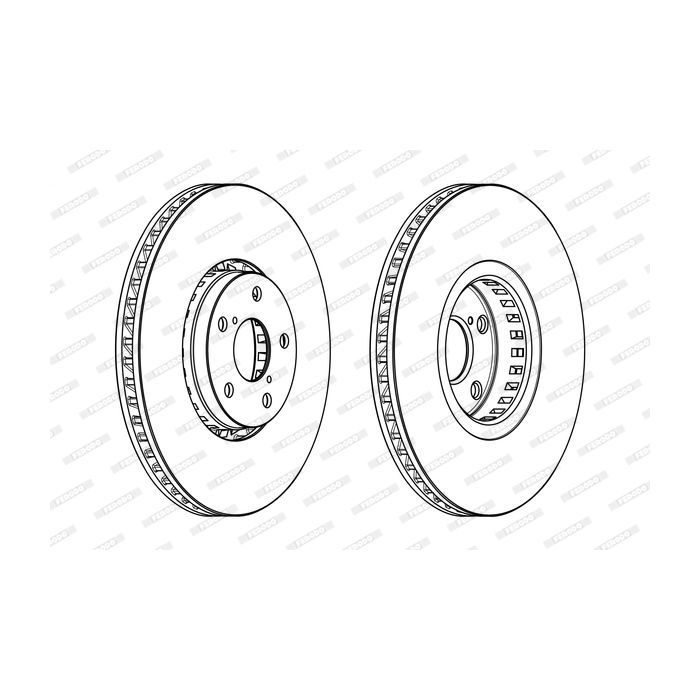 Тормозной диск FERODO DDF1957RC-1