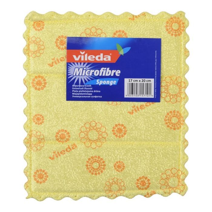 Салфетки для уборки Vileda Micro and Sponge для посуды 1 шт. (4023103157101) изображение 3