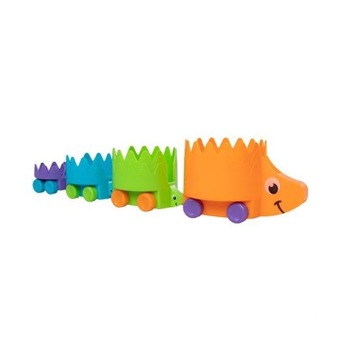 Розвиваюча іграшка Fat Brain Toys Пірамідка на колесах Їжачки Hiding Hedgehogs (F223ML) зображення 3