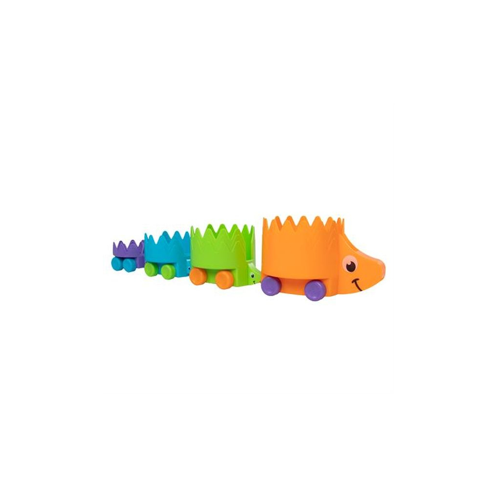Розвиваюча іграшка Fat Brain Toys Пірамідка на колесах Їжачки Hiding Hedgehogs (F223ML) зображення 3