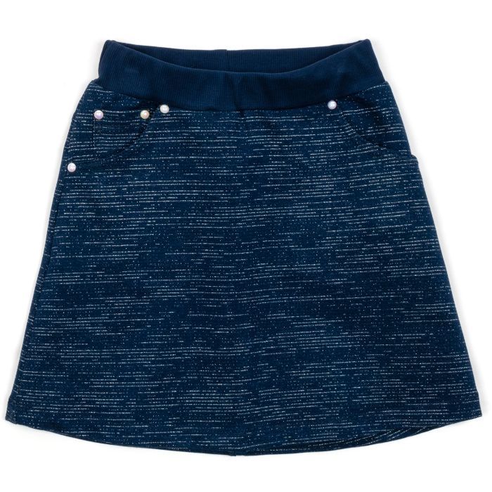 Спідниця дитяча Breeze з люрексом (15324-146G-blue)