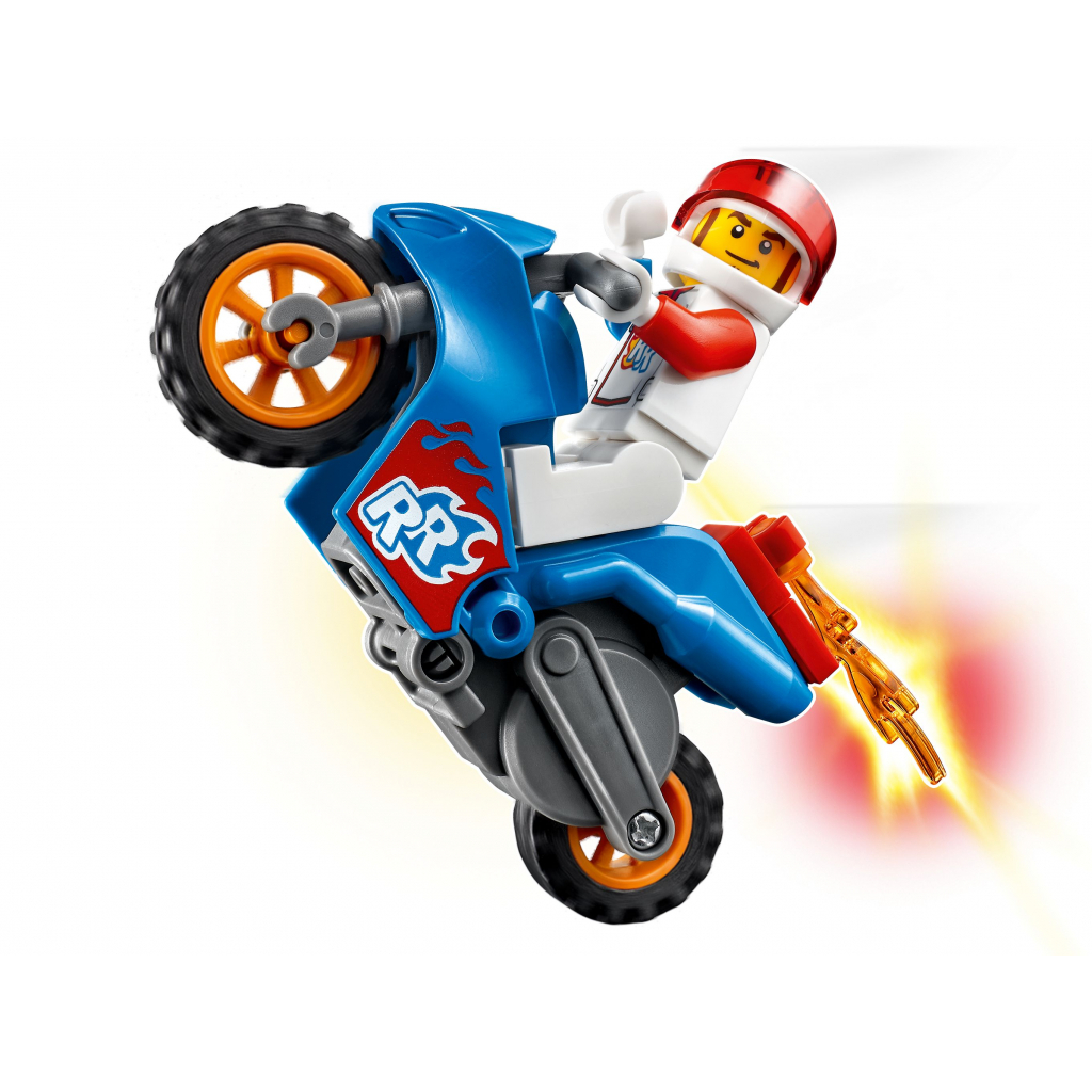 Конструктор LEGO City Stunt Реактивный трюковый мотоцикл 14 деталей (60298) изображение 3