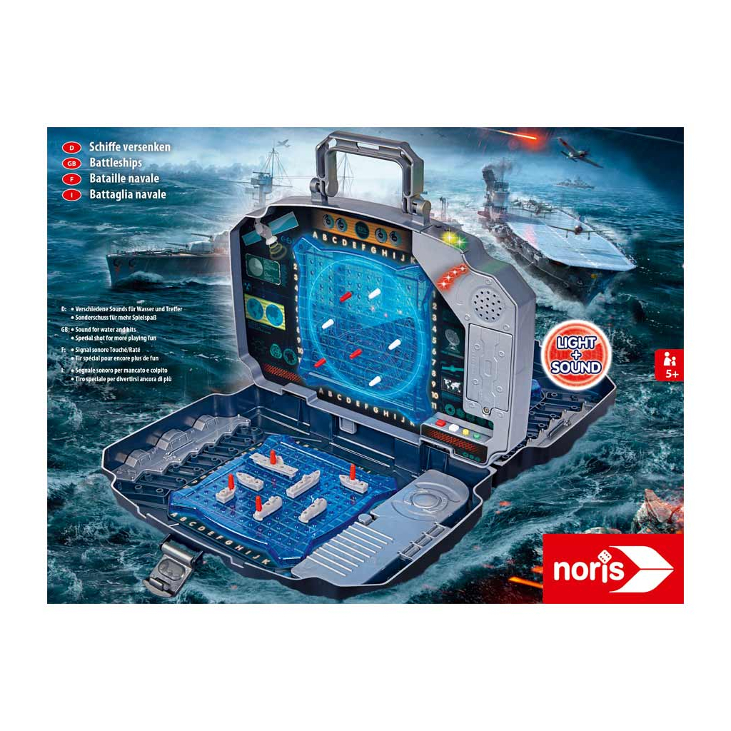 Настольная игра Noris Морской бой в кейсе со звуком и световыми эффектами (606104435)