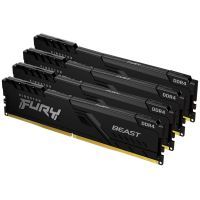 Модуль памяти для компьютера DDR4 128GB (2x32GB) 3600 MHz Beast Black Kingston Fury (ex.HyperX) (KF436C18BBK4/128)