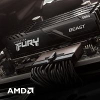 Модуль памяти для компьютера DDR4 128GB (2x32GB) 3600 MHz Beast Black Kingston Fury (ex.HyperX) (KF436C18BBK4/128) изображение 6