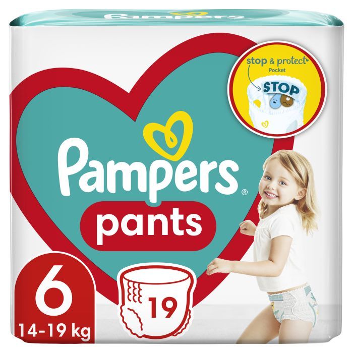 Подгузники Pampers трусики Pants Giant Размер 6 (14-19 кг) 132 шт (8006540068632)