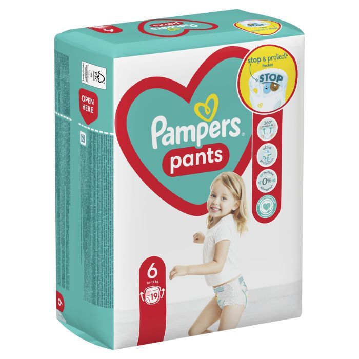 Подгузники Pampers трусики Pants Giant Размер 6 (14-19 кг) 132 шт (8006540068632) изображение 3