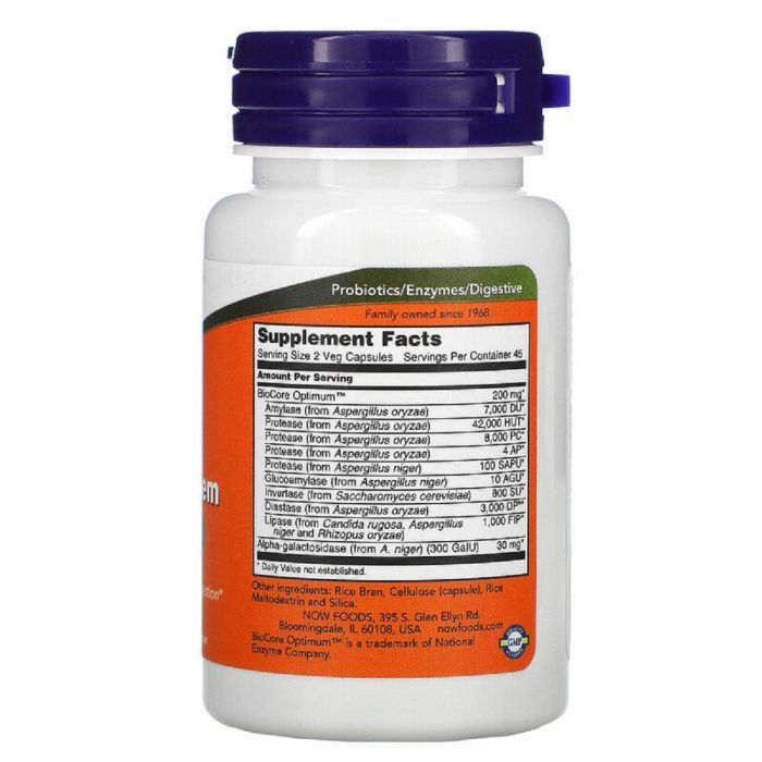 Витаминно-минеральный комплекс Now Foods Пищеварительные ферменты Optimal Digestive System, 90 Вегет (NOW-02958) изображение 2
