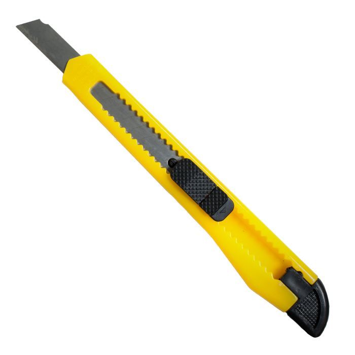Нож канцелярский H-Tone 9 мм желтый (KNIFE-HT-JJ40610-9) изображение 2