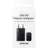 Зарядний пристрій Samsung 15W Power Adapter (w/o cable) Black (EP-T1510NBEGRU) зображення 4