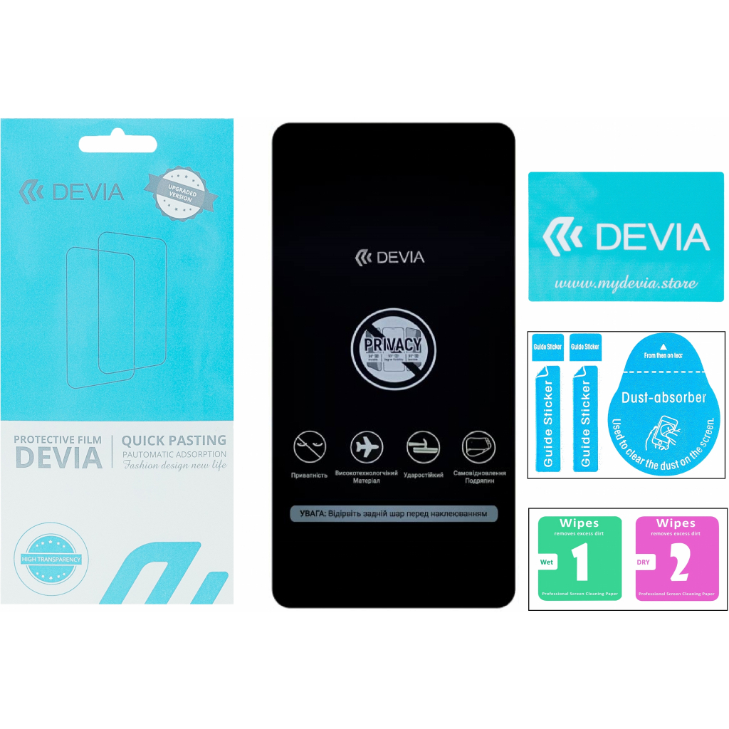 Плівка захисна Devia Privacy Vivo V21 (DV-VV-V21PRV) зображення 2