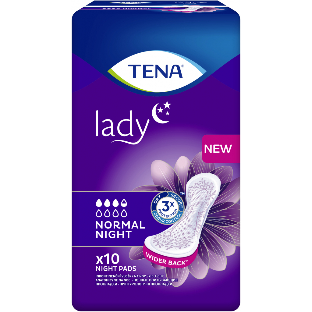 Урологические прокладки Tena Lady Normal Night 10 шт. (7322541185477) изображение 2