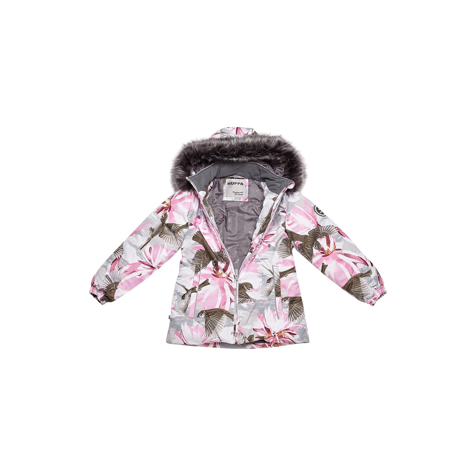 Куртка Huppa LOORE 17970030 рожевий з принтом 116 (4741468975542) зображення 3