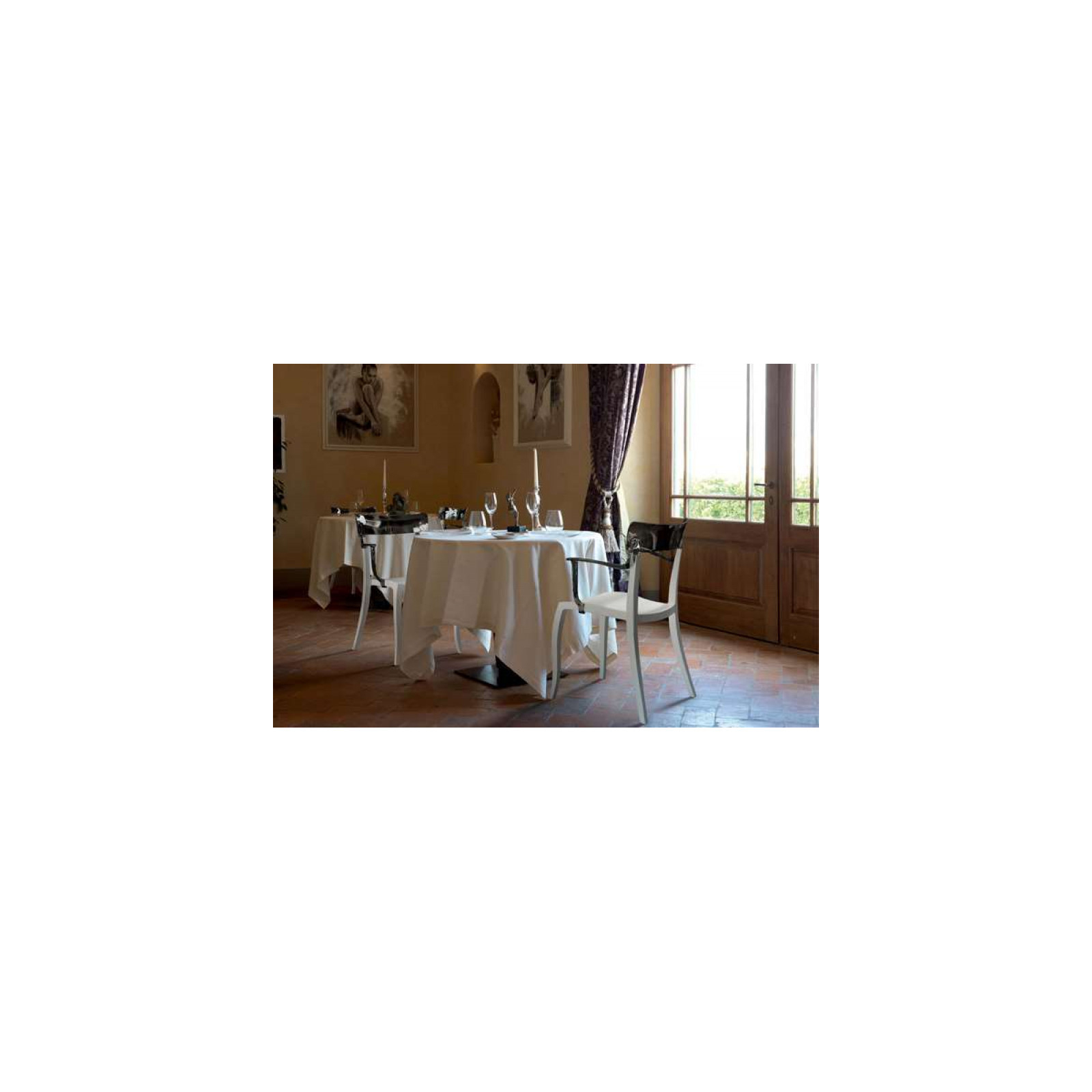 Кухонный стул PAPATYA ГЕРА-К (Hera-k) белое 01, верх цельно-белый 43 (2354) изображение 3