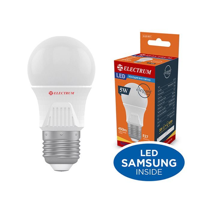 Лампочка Electrum A50 5W PA LS-33 Elegant Е27 4000K (A-LD-1917)