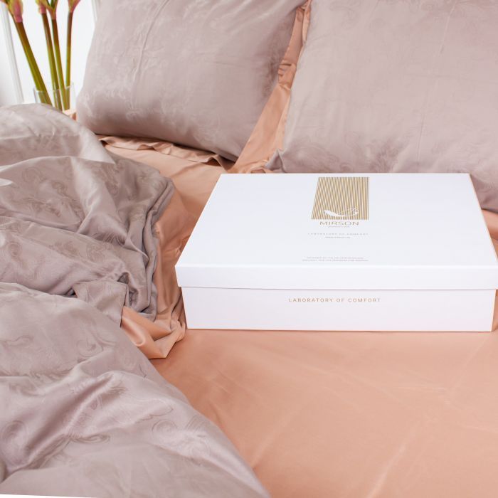 Постельное белье MirSon Satin Жаккард Golden wheat 143х210х2 (2200005395547) изображение 3