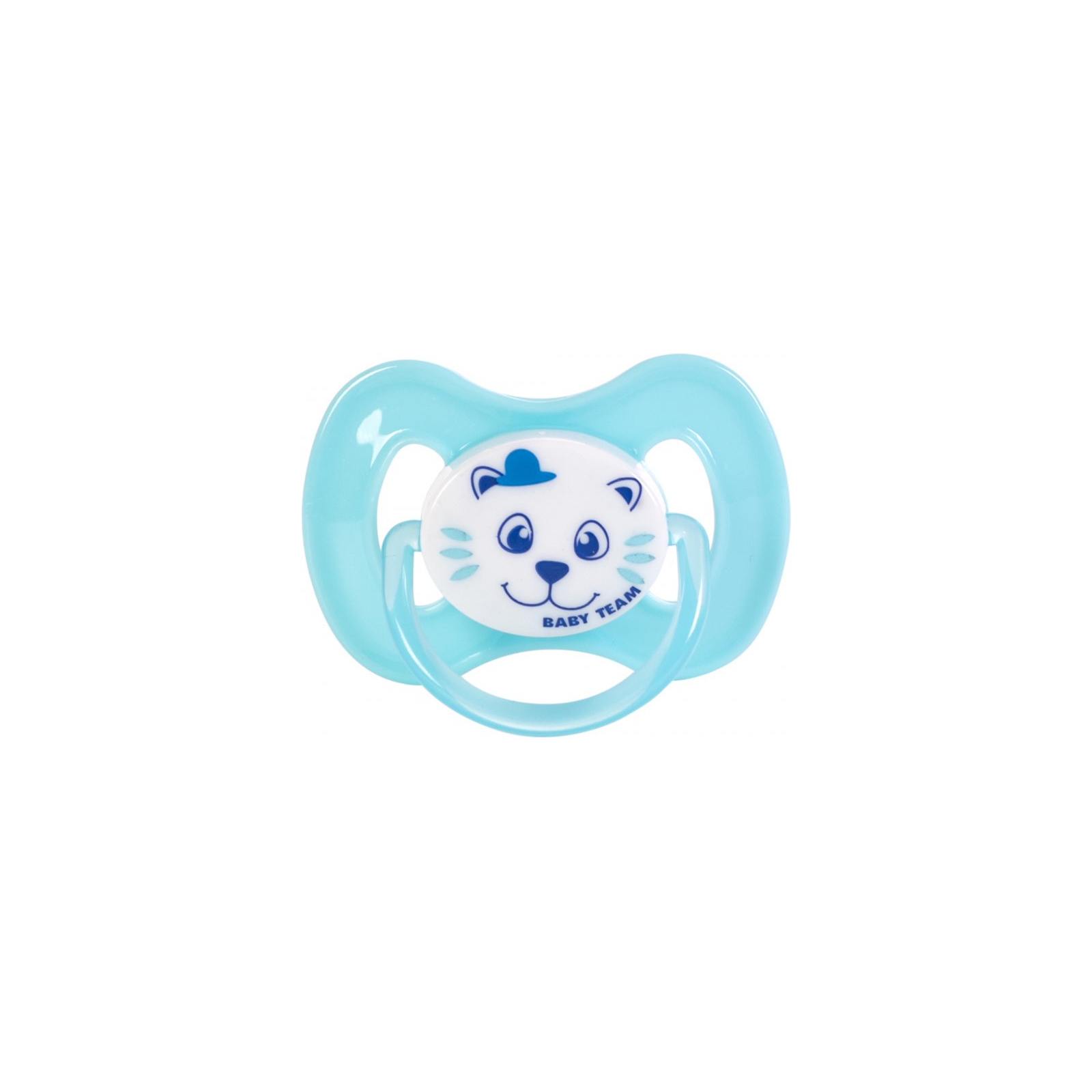 Пустушка Baby Team силіконова вишнеподібної форми 0+ міс (3003_блакитний) зображення 2