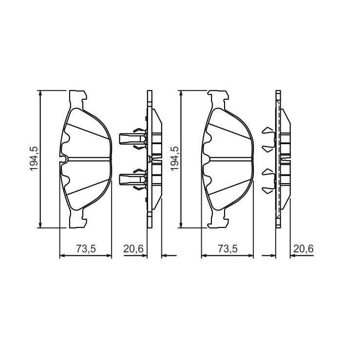Гальмівні колодки Bosch 0 986 494 349 зображення 5
