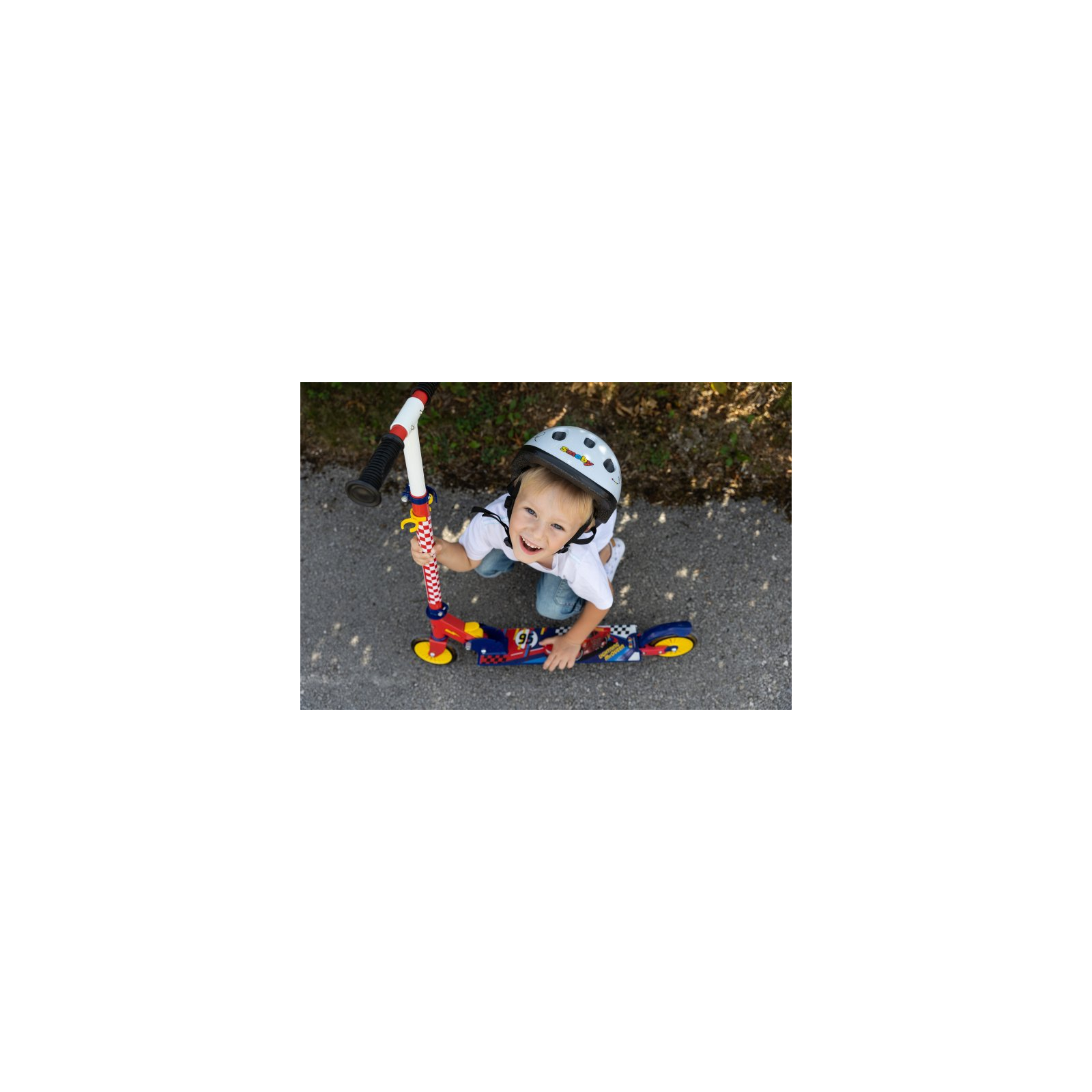 Самокат Smoby Toys Тачки раскладной с металлической рамой Двухколесный (750337) изображение 8