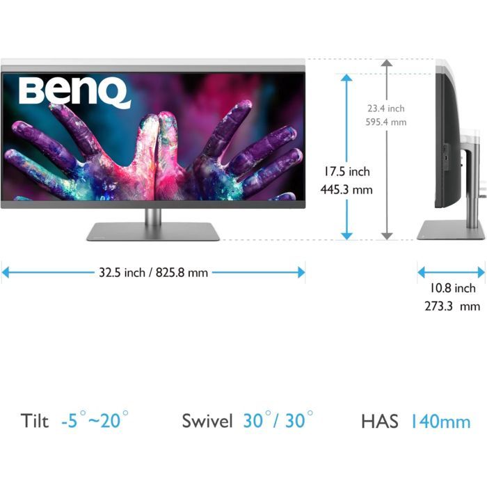 Монітор BenQ PD3420Q (9H.LJHLB.QPE) зображення 10