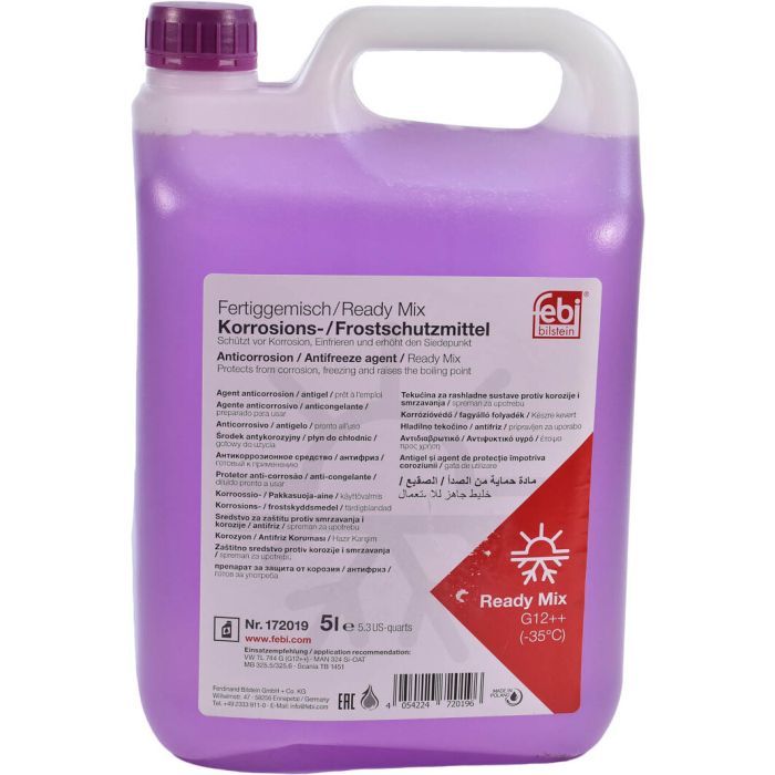 Антифриз Febi G12++ 5л фиолетовый -35°C (172019FE)