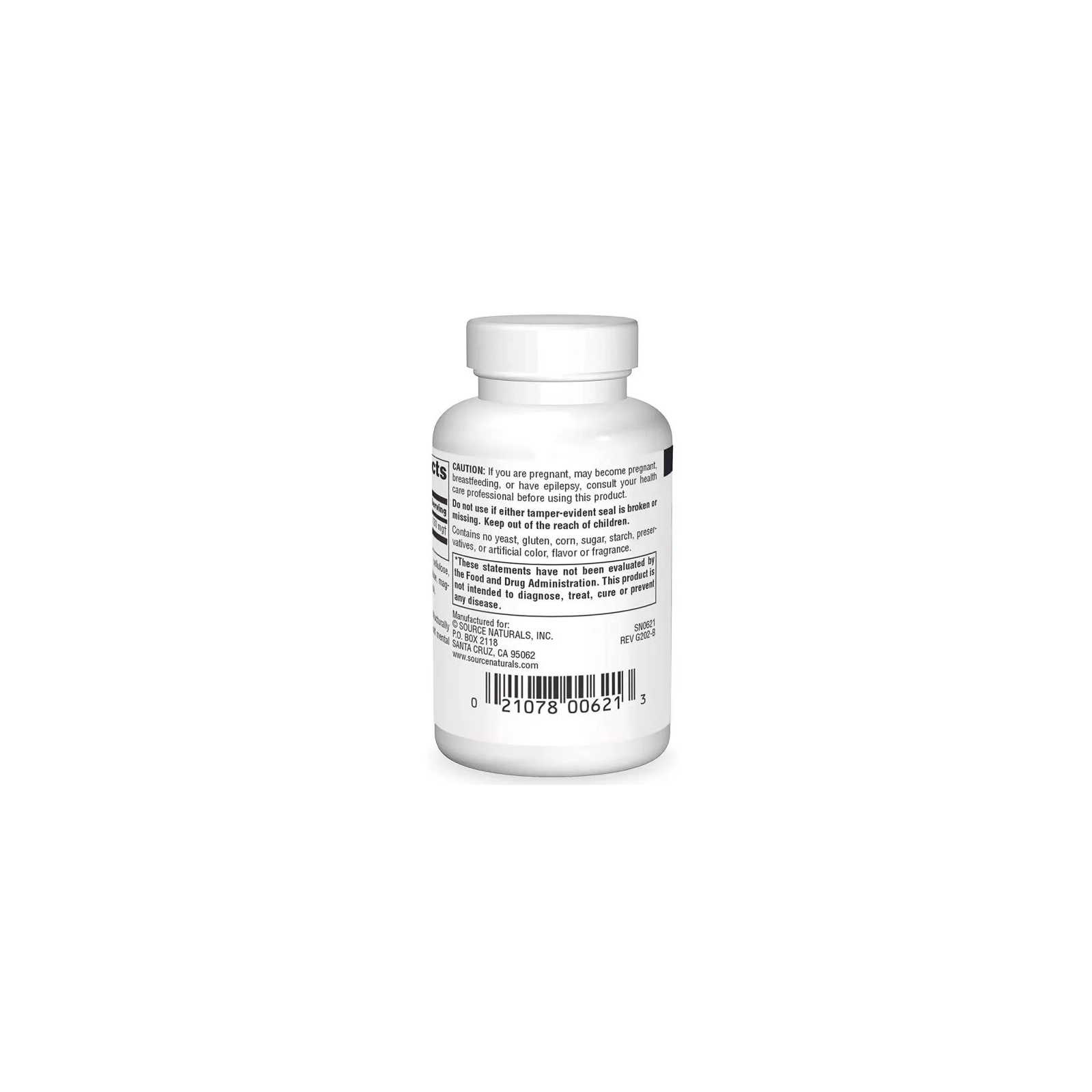 Амінокислота Source Naturals Диметиламіноетанол, 130 мг, DMAE, 50 таблеток (SN0621) зображення 3
