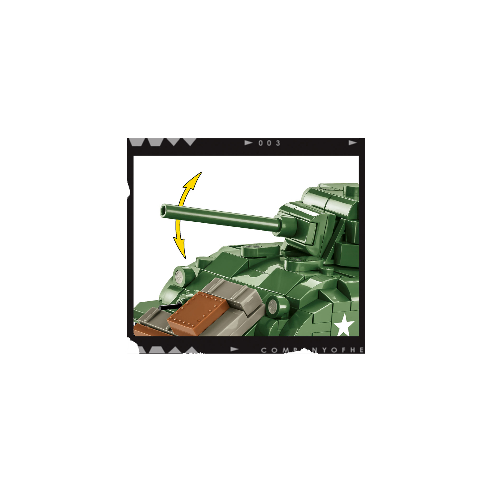 Конструктор Cobi Company of Heroes 3 Танк M4 Шерман, 615 деталей (COBI-3044) изображение 3