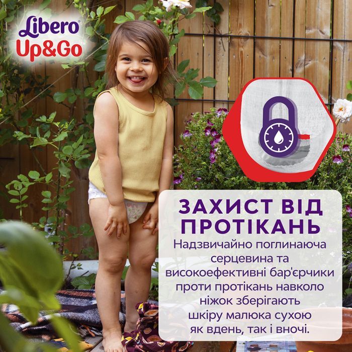 Подгузники Libero Up&Go Размер 5 (10-14 кг) 58 шт (7322541742595) изображение 6