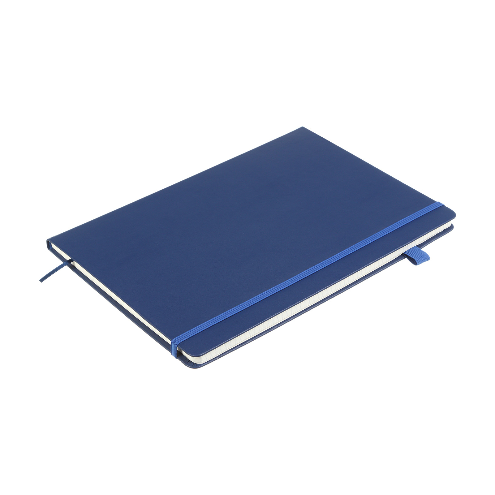 Книга записная Buromax Primo 190x250 мм 96 листов в клетку обложка из искусственной кожи Синяя (BM.292161-02) изображение 3